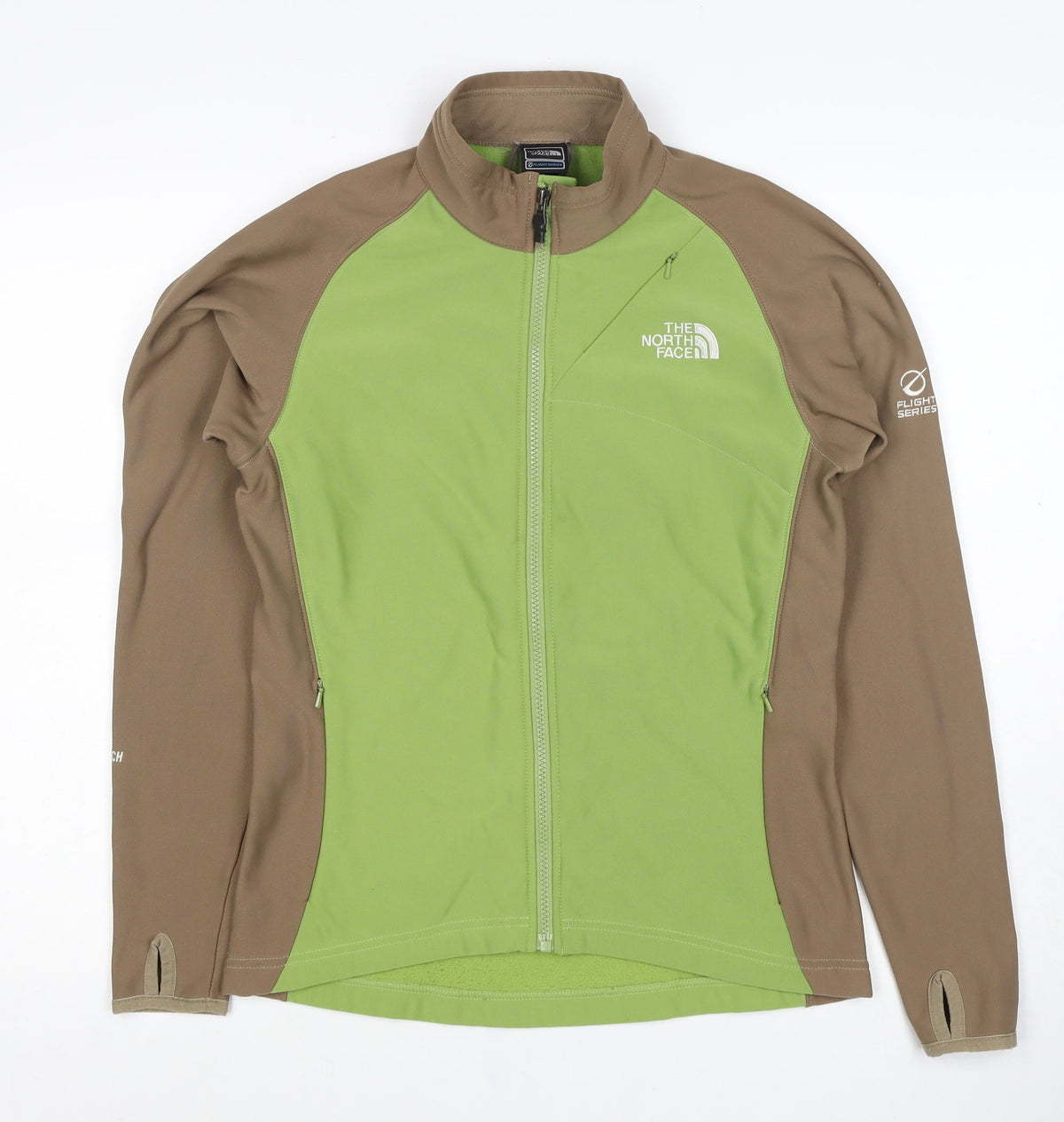 The North Face Women’s S Green Brown Flight Series Softshell Jacket