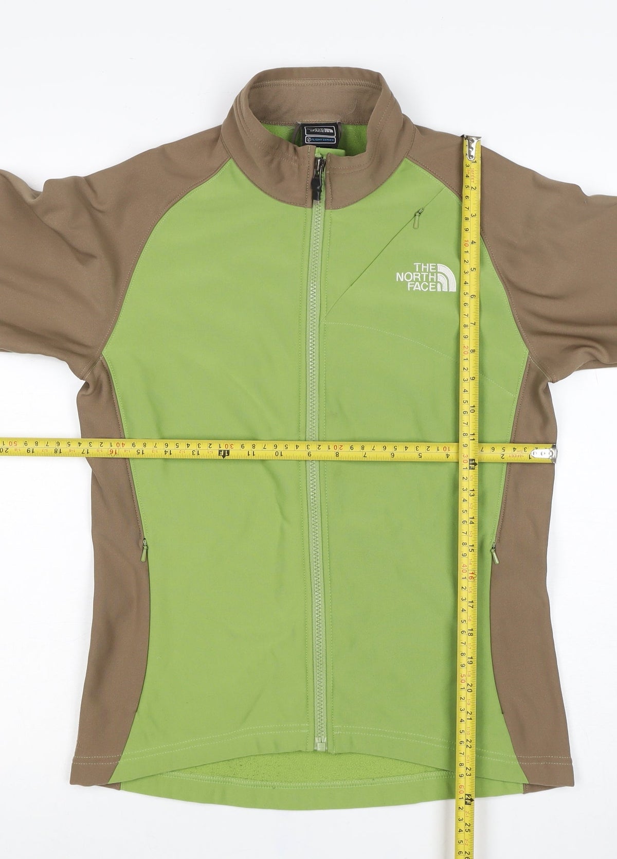 The North Face Women’s S Green Brown Flight Series Softshell Jacket