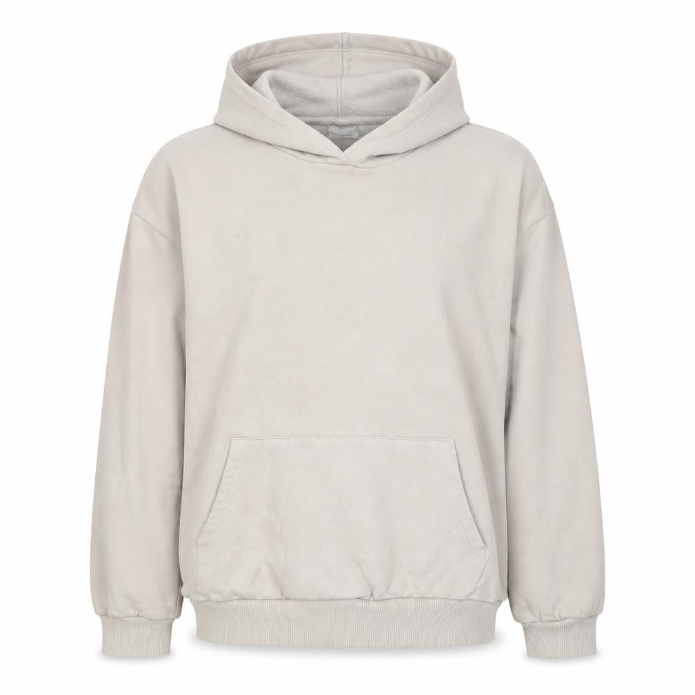 Penti Women Beige M/L Pullover Fleece Hoodie Kangaroo Pocket