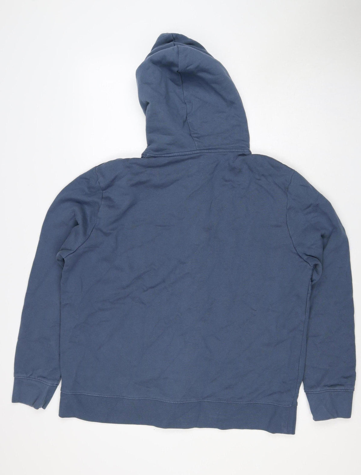 Marks & Spencer Men's Blue 2XL Full Zip Hooded Cotton Hoodie