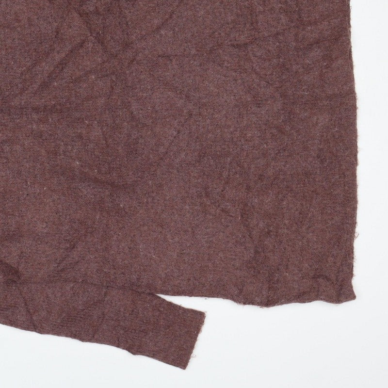 ONLY Women’s Brown Marl Roll Neck Knit Pullover Jumper Size S