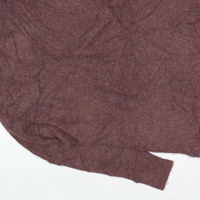 ONLY Women’s Brown Marl Roll Neck Knit Pullover Jumper Size S