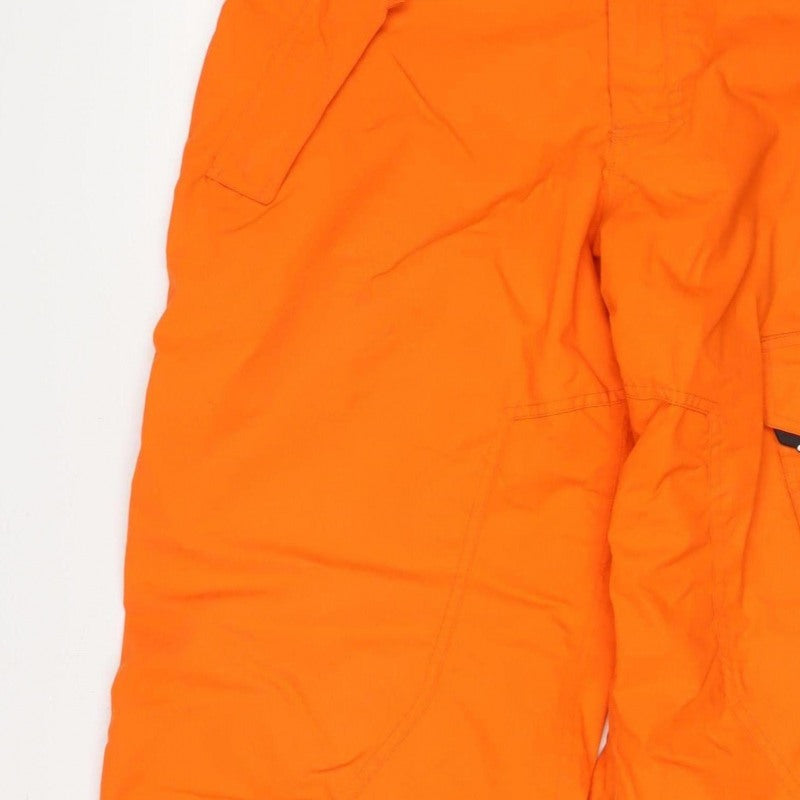Wedze Men's Orange M Waterproof Insulated Snow Pants Ski Trousers