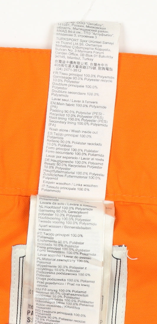 Wedze Men's Orange M Waterproof Insulated Snow Pants Ski Trousers