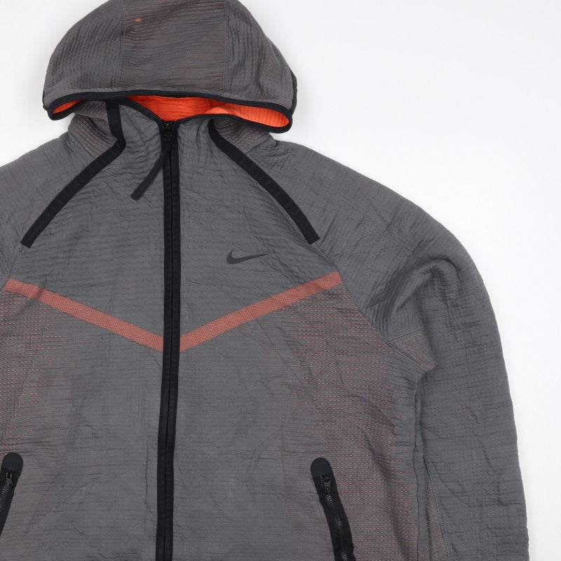 Nike Men’s Grey Orange Hooded Full Zip Jacket XL Sports
