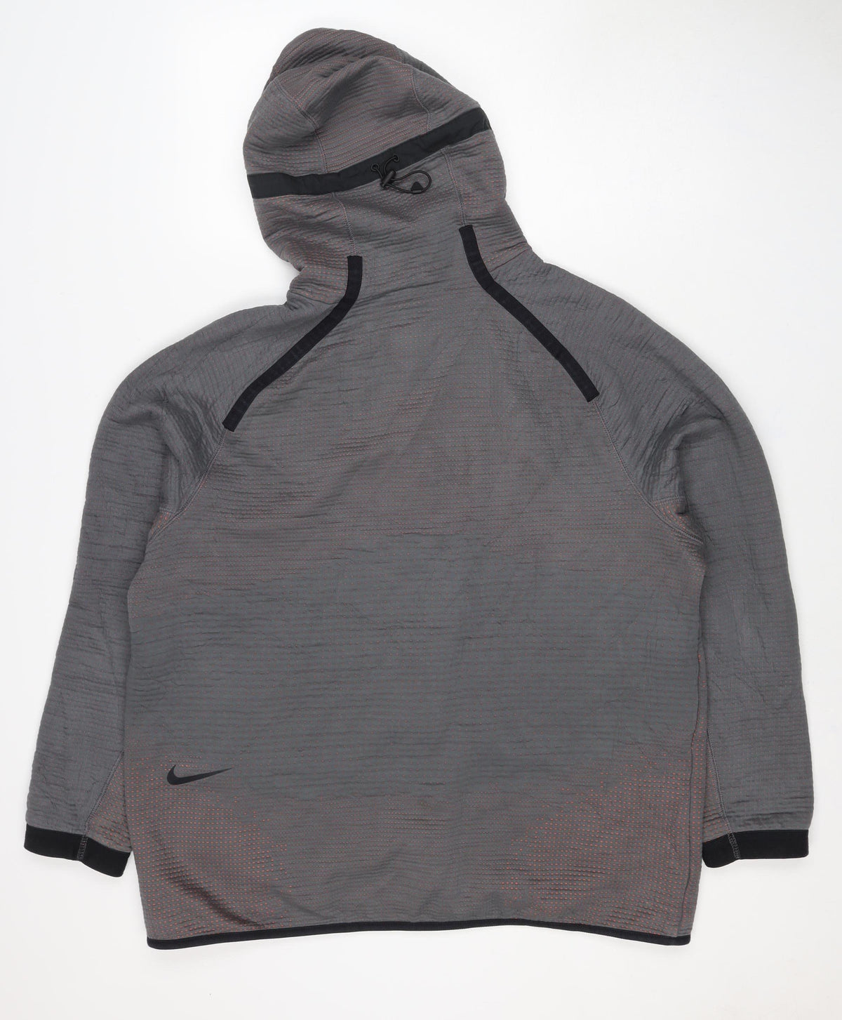 Nike Men’s Grey Orange Hooded Full Zip Jacket XL Sports