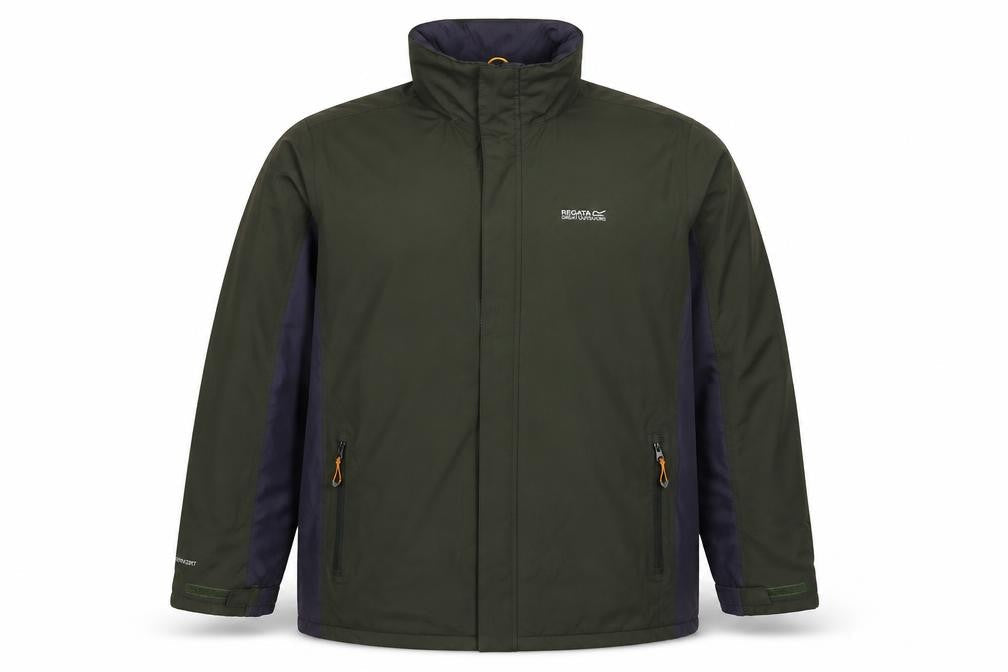Regatta Men Green XL Hydrafot Waterproof Rain Jacket Outdoor