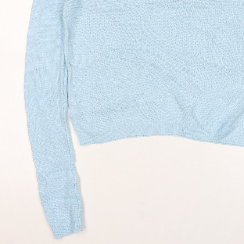 Vero Moda Women’s Blue M Crew Neck Raglan Knit Pullover Jumper