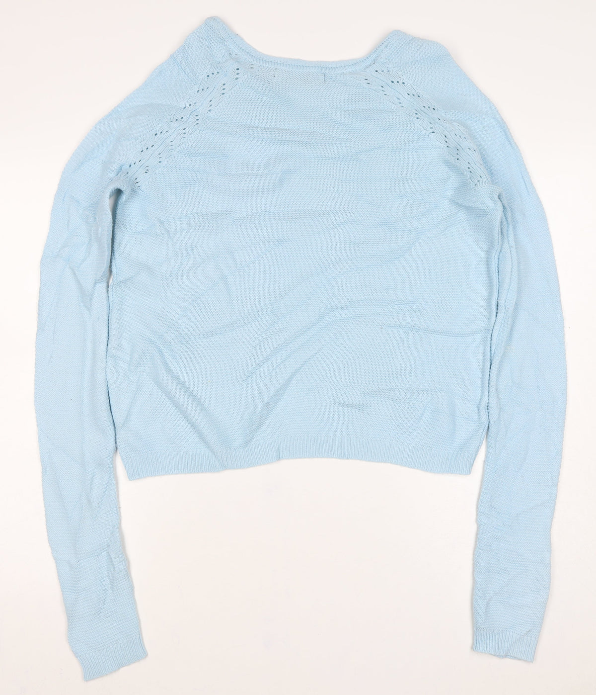 Vero Moda Women’s Blue M Crew Neck Raglan Knit Pullover Jumper