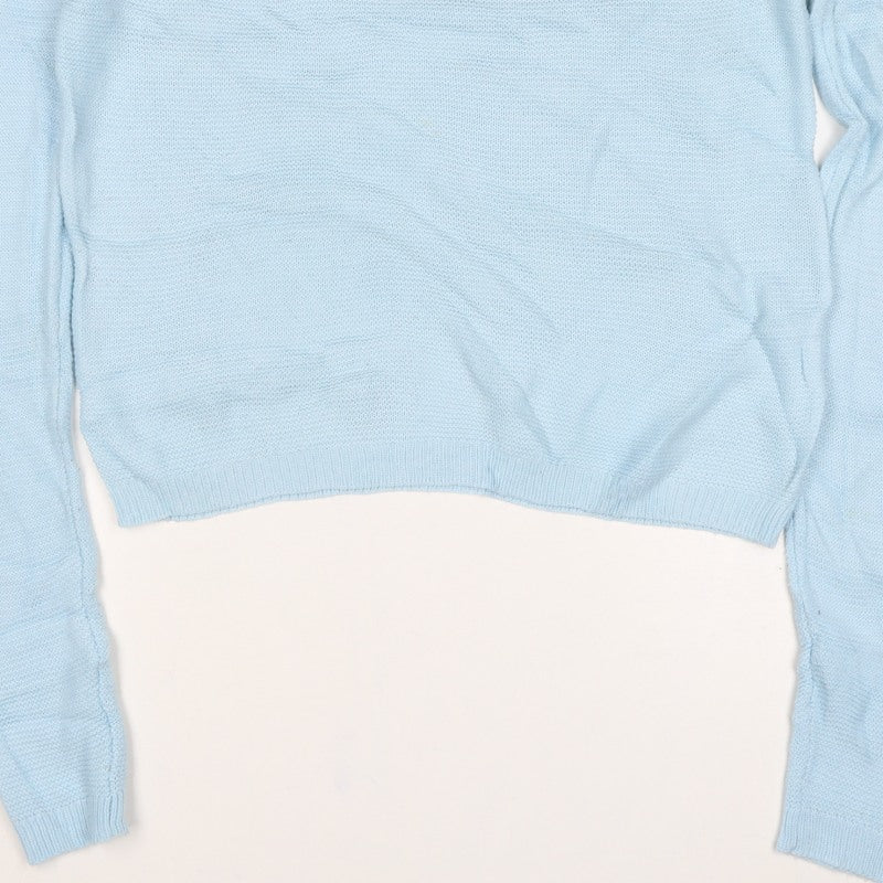 Vero Moda Women’s Blue M Crew Neck Raglan Knit Pullover Jumper