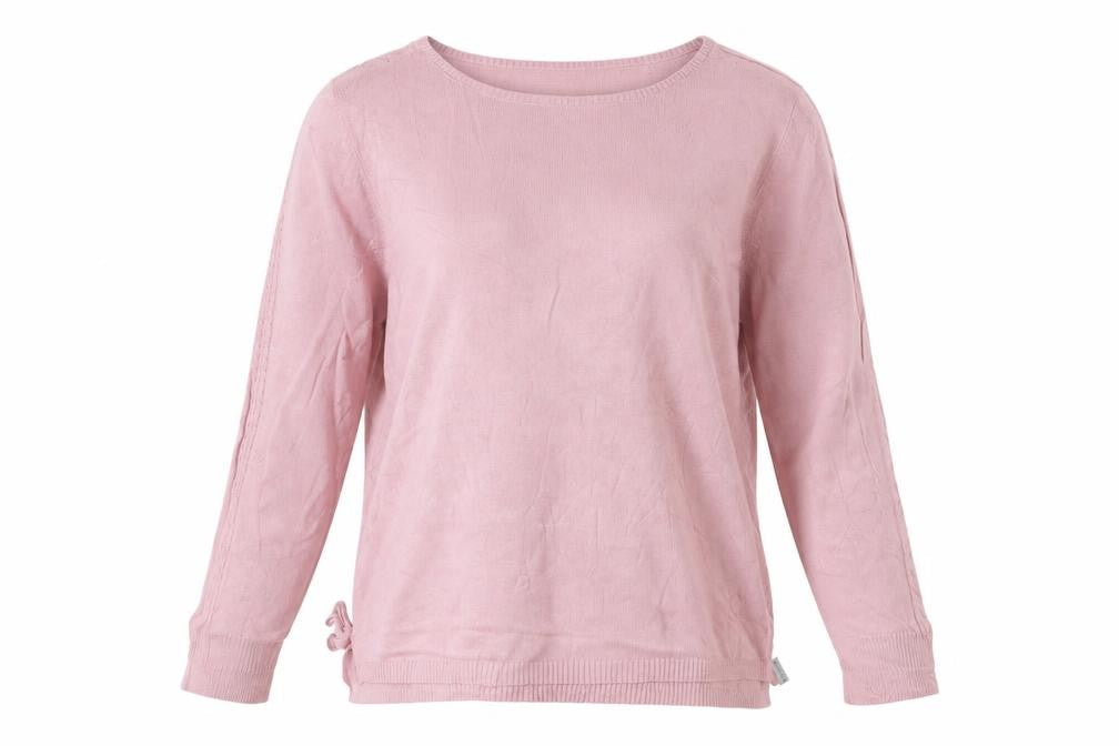 Quba & Co. Women’s Pink Size 10 Bamboo Knit Long Sleeve Basic Top
