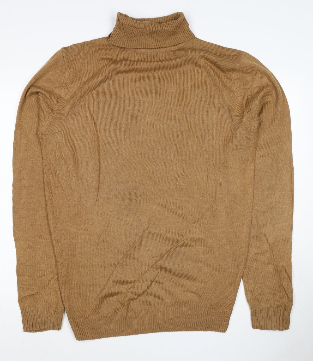 Soulstar Unisex Adults Brown XL Roll Neck Knit Pullover Jumper