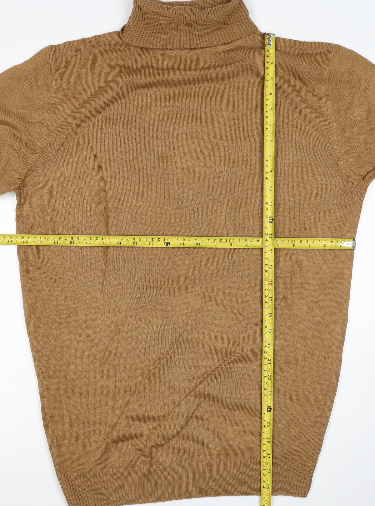 Soulstar Unisex Adults Brown XL Roll Neck Knit Pullover Jumper