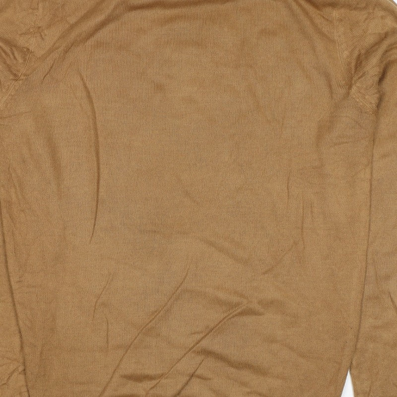 Soulstar Unisex Adults Brown XL Roll Neck Knit Pullover Jumper