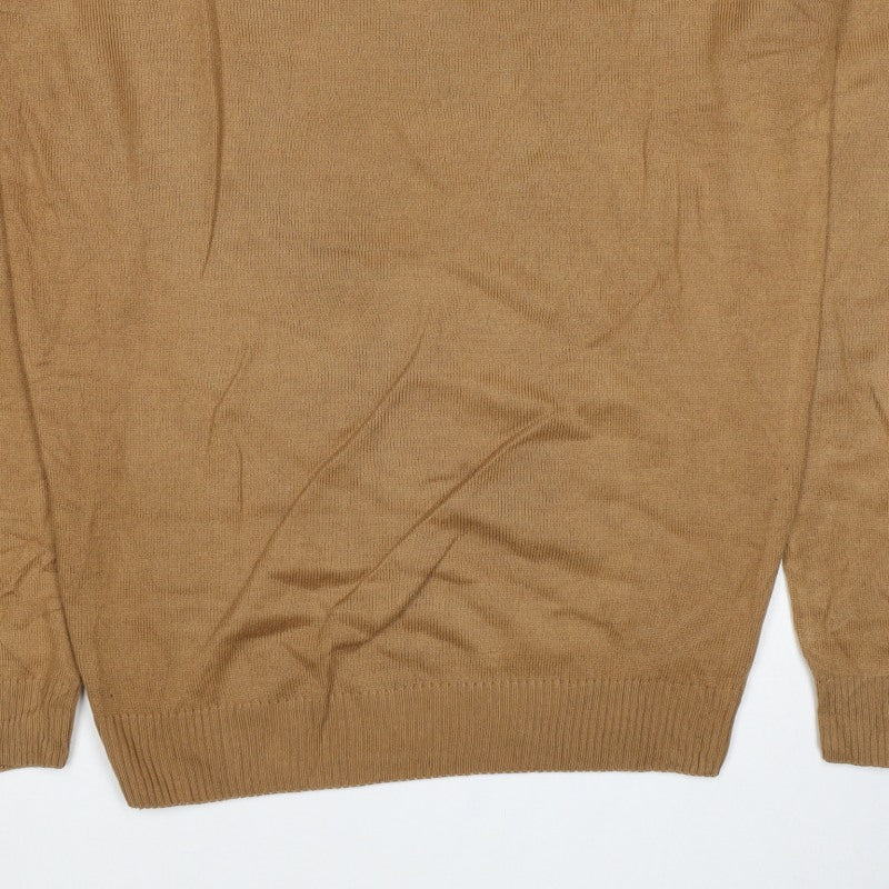 Soulstar Unisex Adults Brown XL Roll Neck Knit Pullover Jumper