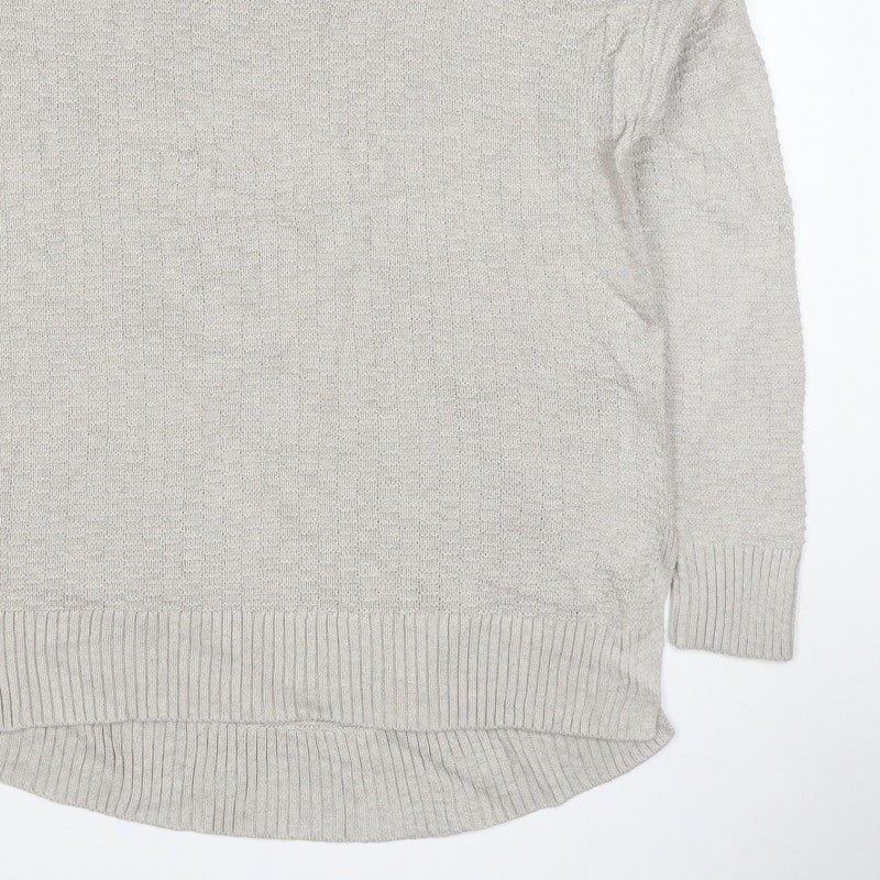 Gap Men's Grey M Cotton Crew Neck Knit Pullover Jumper