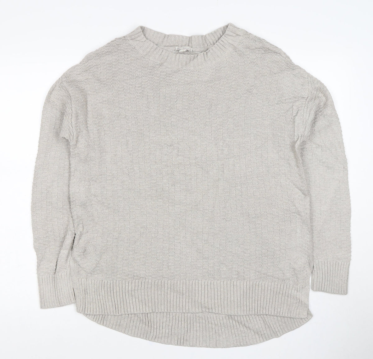 Gap Men's Grey M Cotton Crew Neck Knit Pullover Jumper