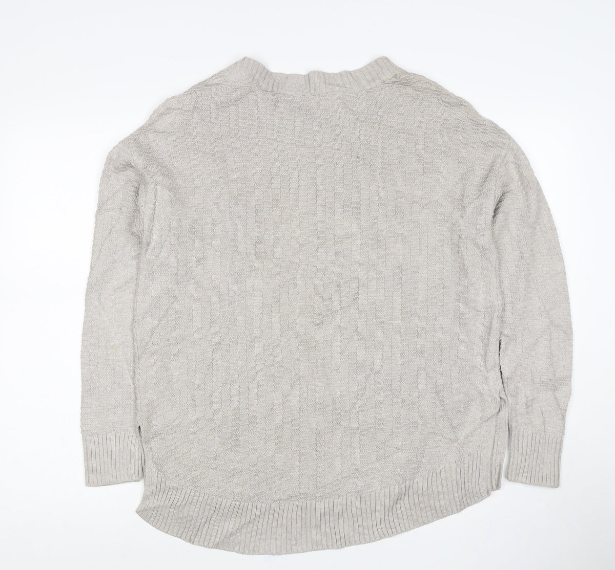 Gap Men's Grey M Cotton Crew Neck Knit Pullover Jumper