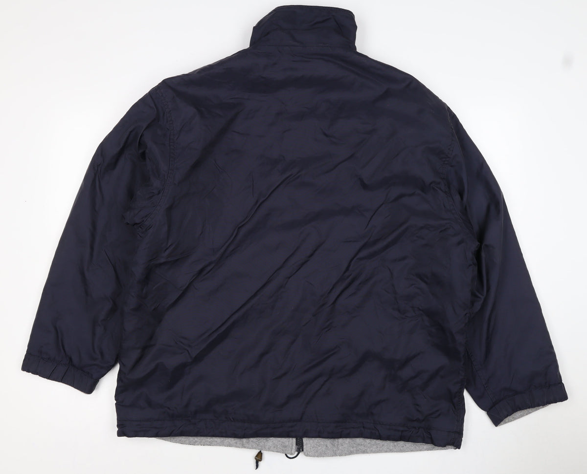 Switcher Men’s Blue M Windbreaker Full Zip Fleece Lined Jacket