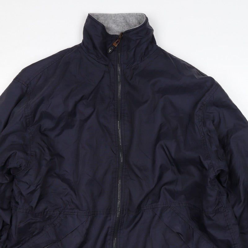 Switcher Men’s Blue M Windbreaker Full Zip Fleece Lined Jacket
