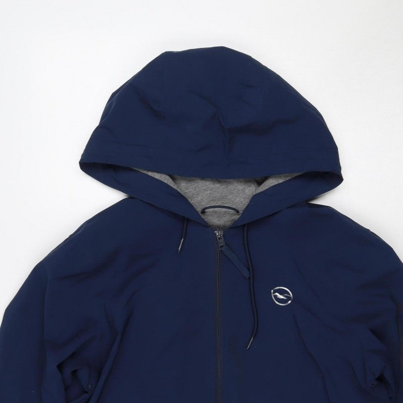 Hollister Men’s Blue M Hooded Softshell Windbreaker Jacket
