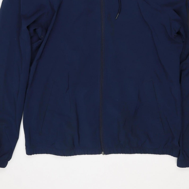 Hollister Men’s Blue M Hooded Softshell Windbreaker Jacket