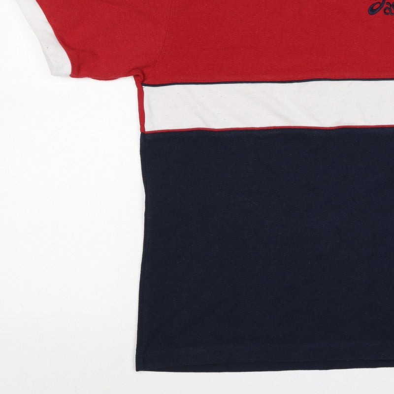 Asics Men’s Multicoloured L Colourblock Short Sleeve Polo Shirt