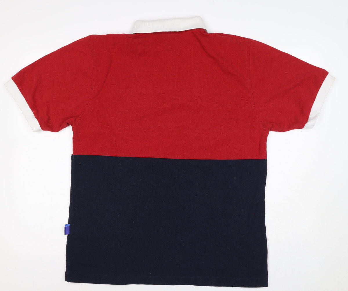 Asics Men’s Multicoloured L Colourblock Short Sleeve Polo Shirt