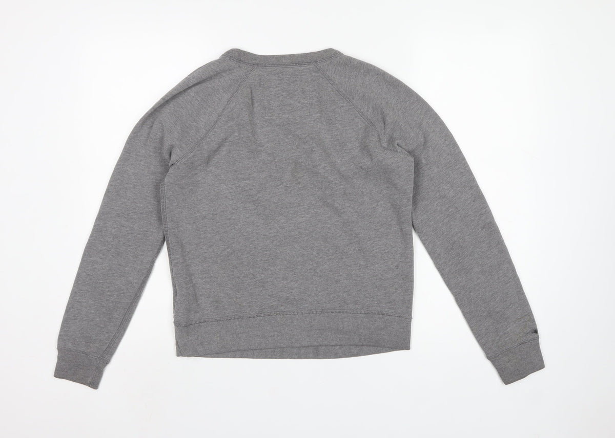 Abercrombie & Fitch Women’s Grey M Logo Crew Neck Sweatshirt