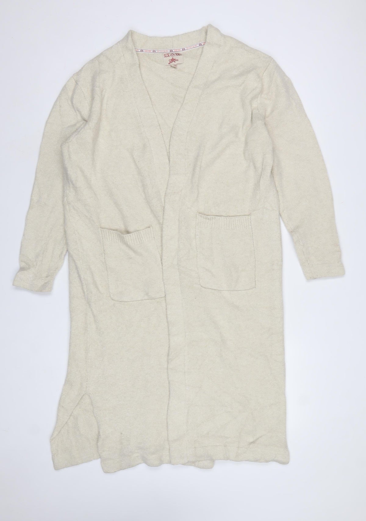 Sloe Joes Joe Browns Women’s Ivory Longline Open Cardigan UK 14