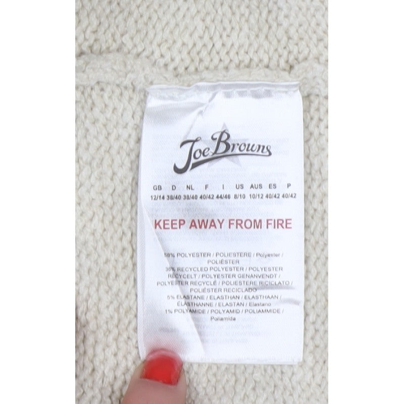 Sloe Joes Joe Browns Women’s Ivory Longline Open Cardigan UK 14
