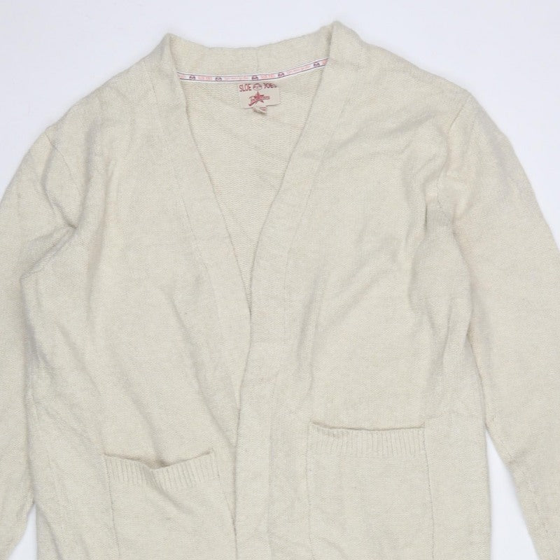 Sloe Joes Joe Browns Women’s Ivory Longline Open Cardigan UK 14