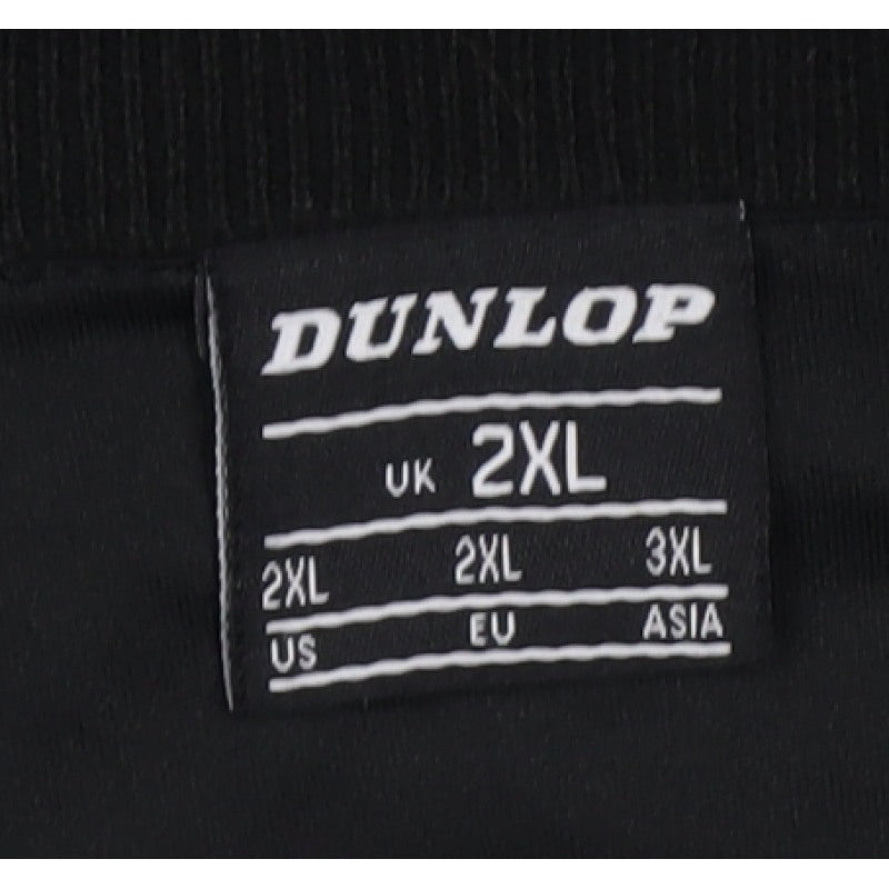 Dunlop Men's Black 2XL 1/4 Zip High Neck Cotton Lined Jumper