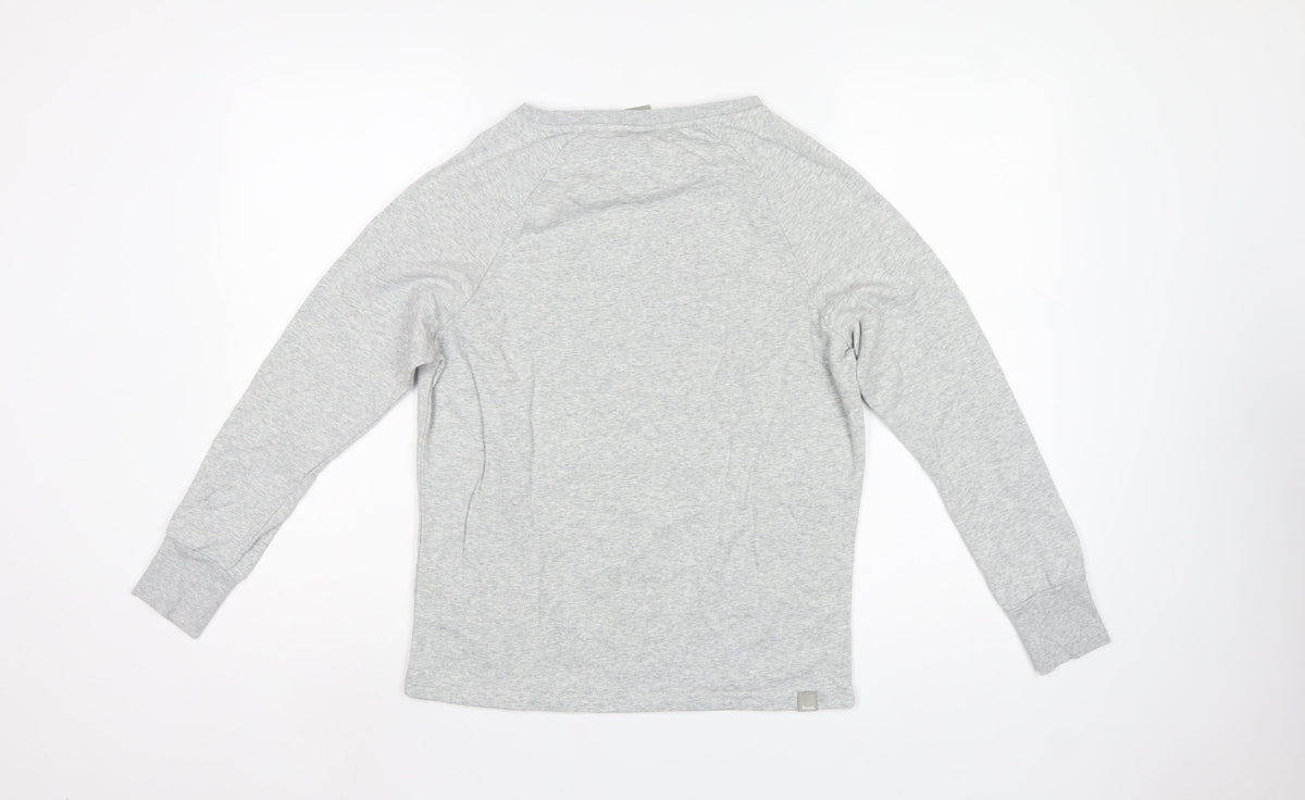 Bench Women’s Grey XS Logo Crew Neck Raglan Sweatshirt