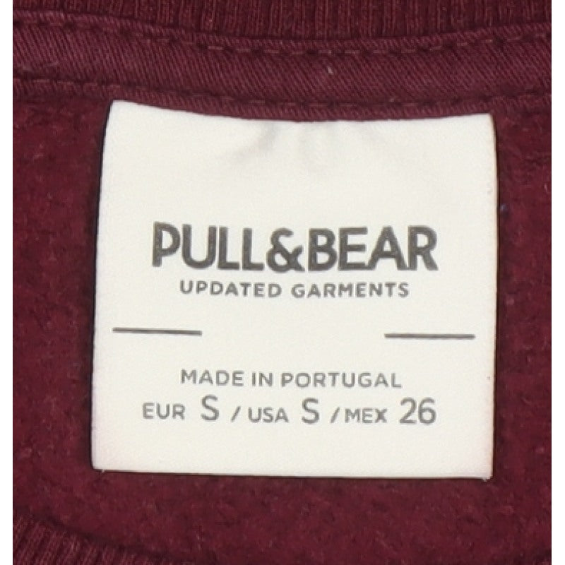 Pull&Bear Women Red S San Diego Baseball Graphic Sweatshirt