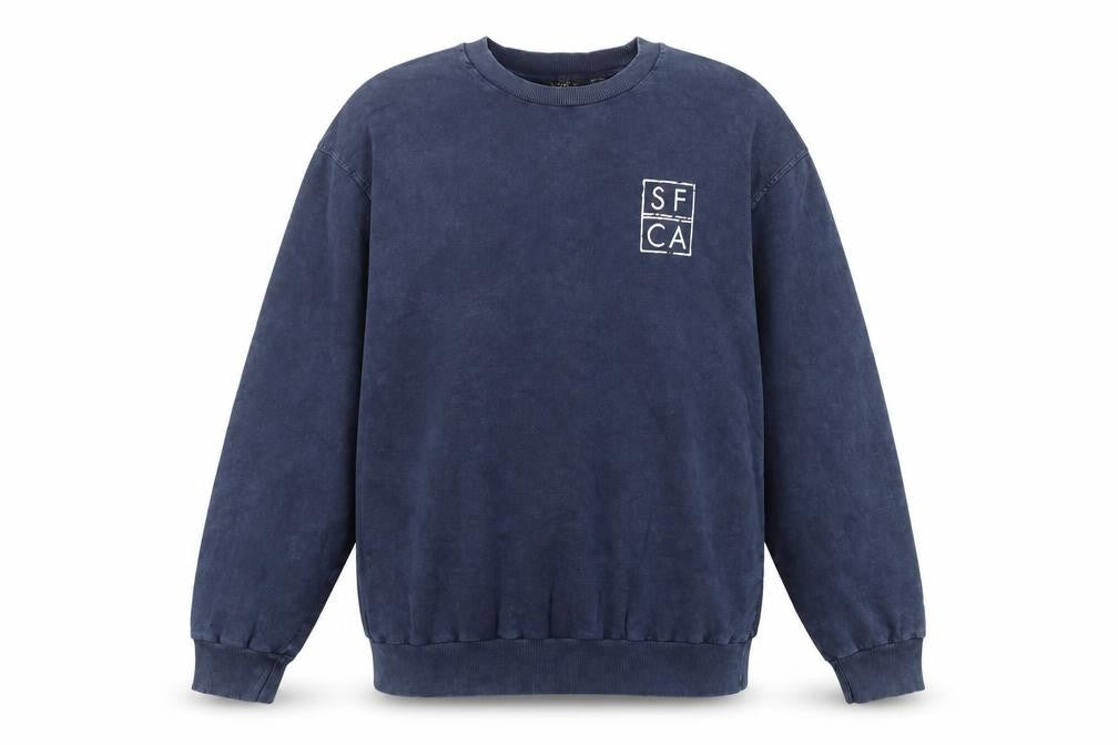Topman Men’s Blue XL Pullover Graphic Print SFCA Sweatshirt