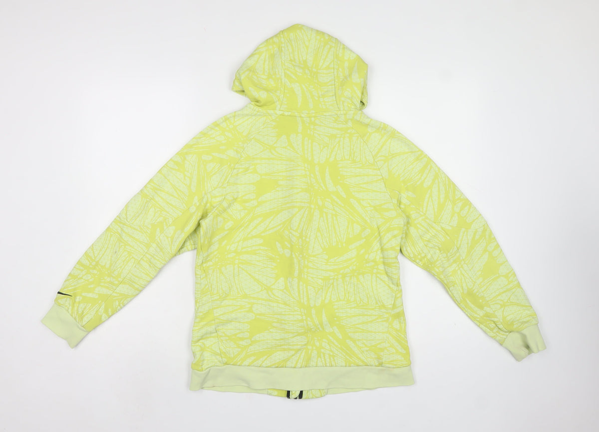 Nike Boys Yellow Full Zip Hooded Fleece Hoodie 12-13 Years Logo