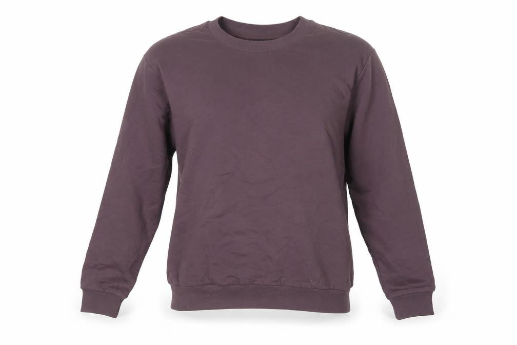 ASOS Design Women Brown UK 8 Cotton Crew Neck Pullover Sweatshirt