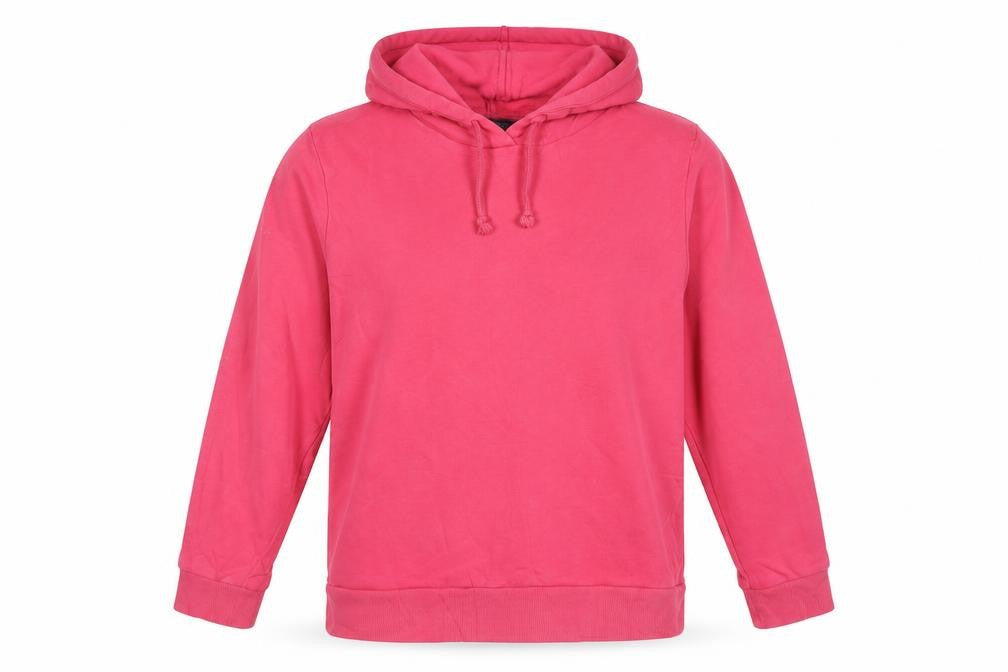 Marks and Spencer Women's Pink UK 14 Pullover Hoodie Cotton Blend