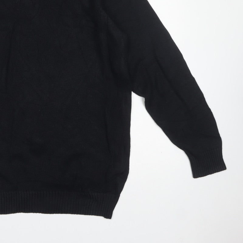 Maine New England Men’s Black M Crew Neck Knit Pullover Jumper