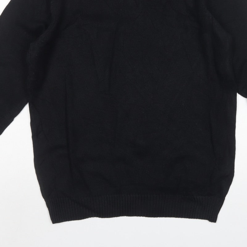 Maine New England Men’s Black M Crew Neck Knit Pullover Jumper