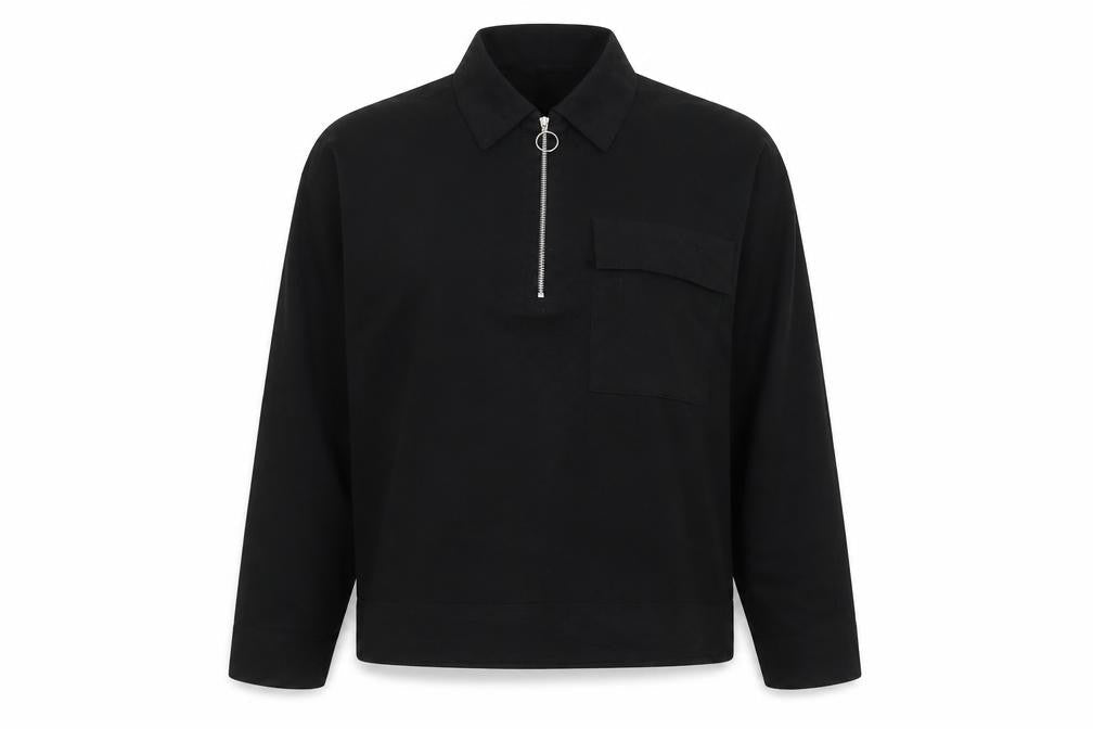 MNG Women’s Black UK 16 Collared Half Zip Knit Jumper