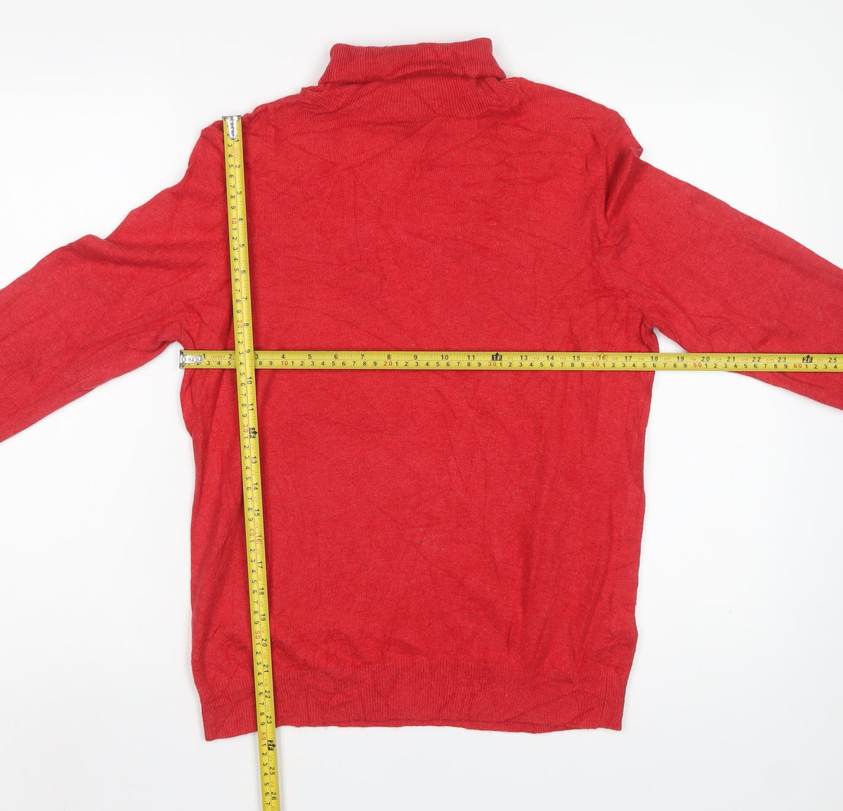 Boden Women Red Size 16 Roll Neck Cashmere Blend Knit Jumper