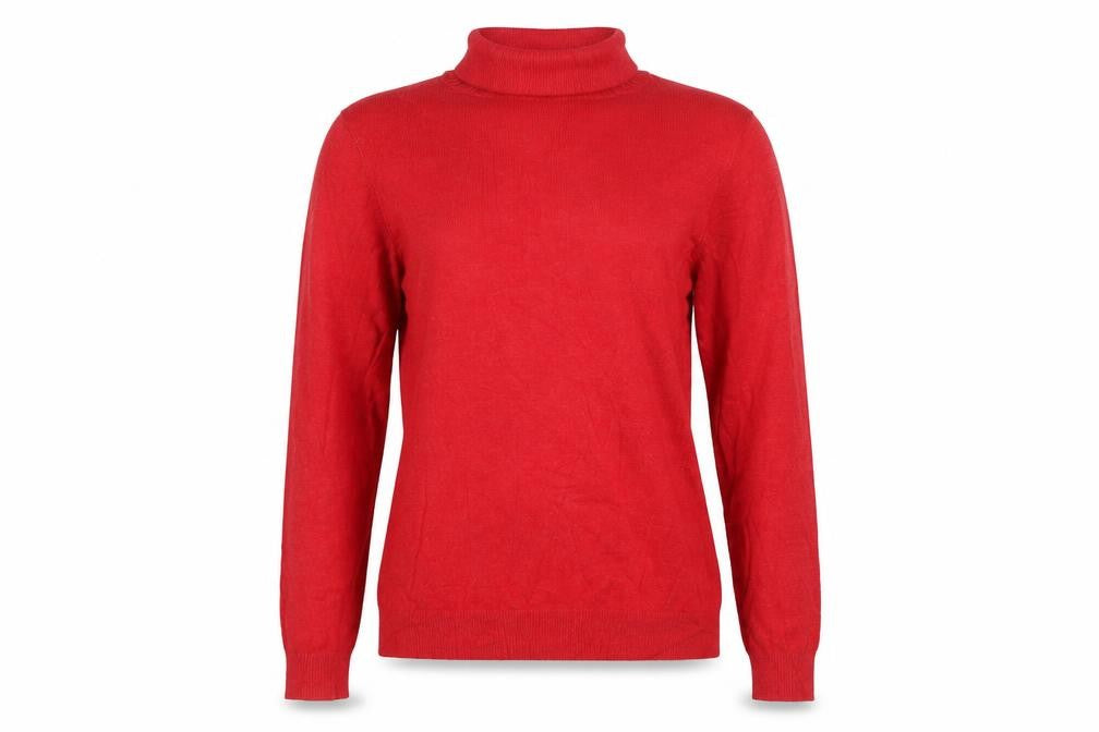 Boden Women Red Size 16 Roll Neck Cashmere Blend Knit Jumper