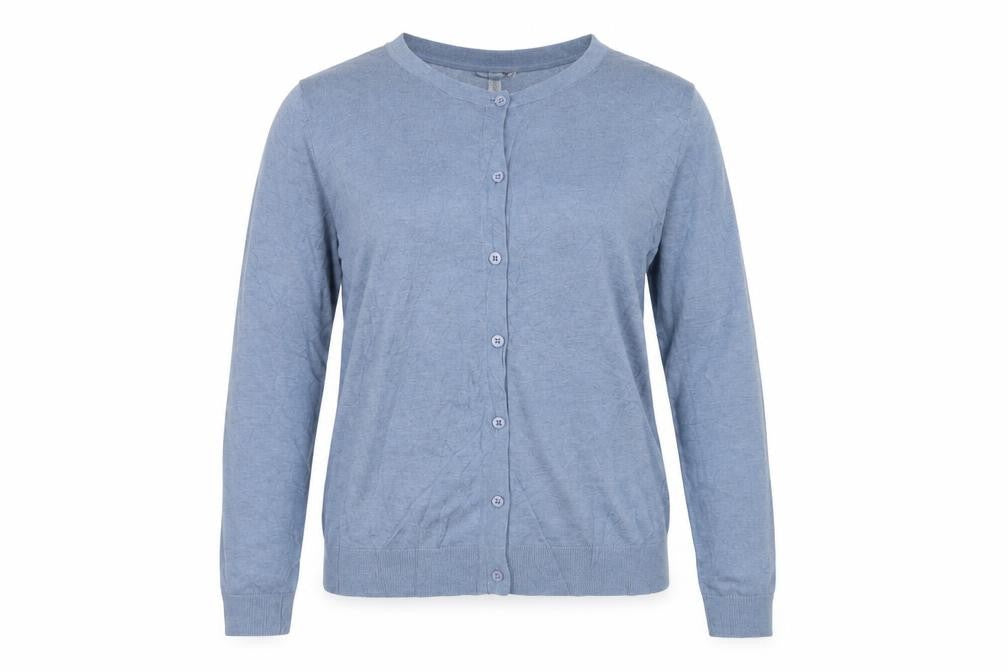 Gap Women's Blue M Silk Blend V-Neck Button Cardigan Knit