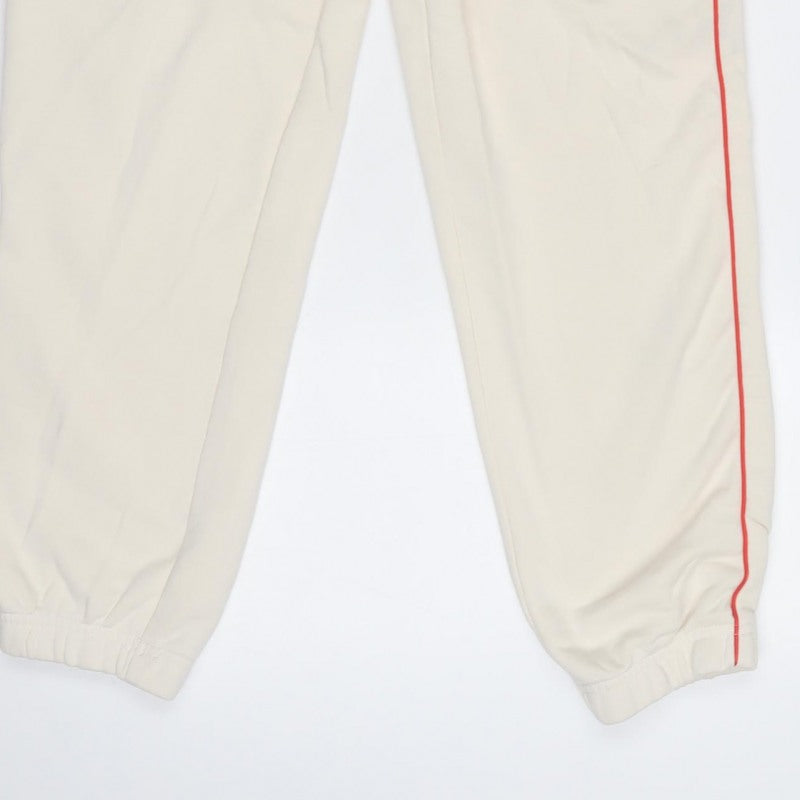 adidas Women’s Ivory UK 14 Jogger Trousers Logo Piped Cuffed