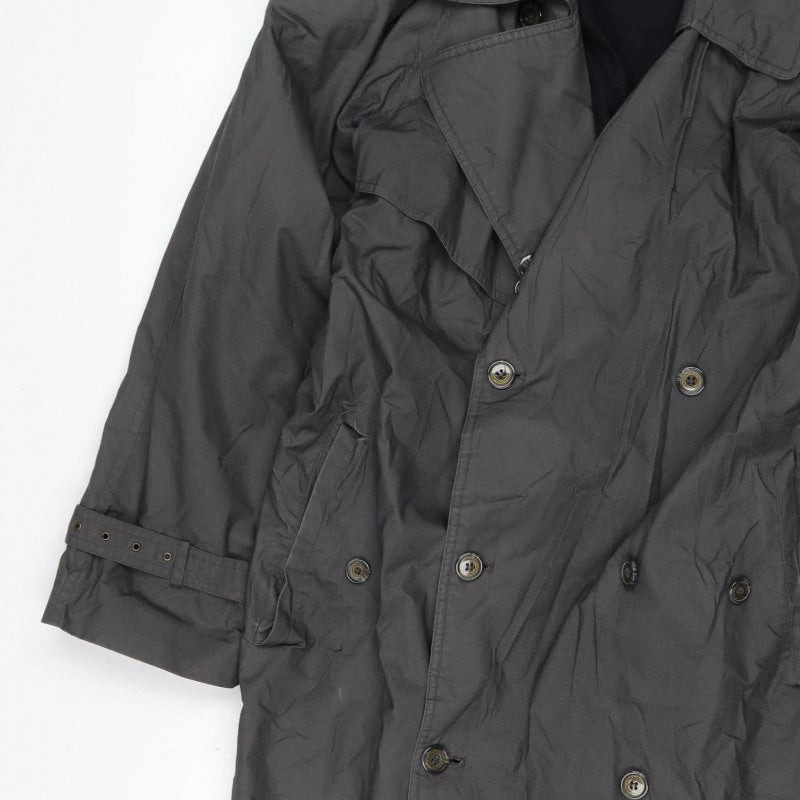 Burton Women’s Black S Long Double-Breasted Trench Coat Detachable Lining