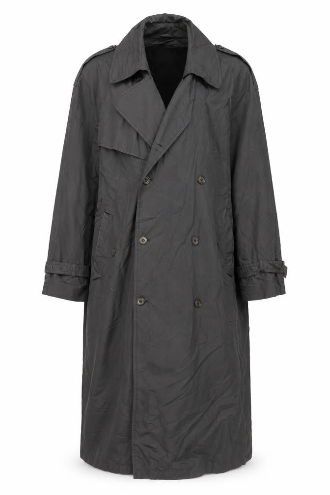 Burton Women’s Black S Long Double-Breasted Trench Coat Detachable Lining