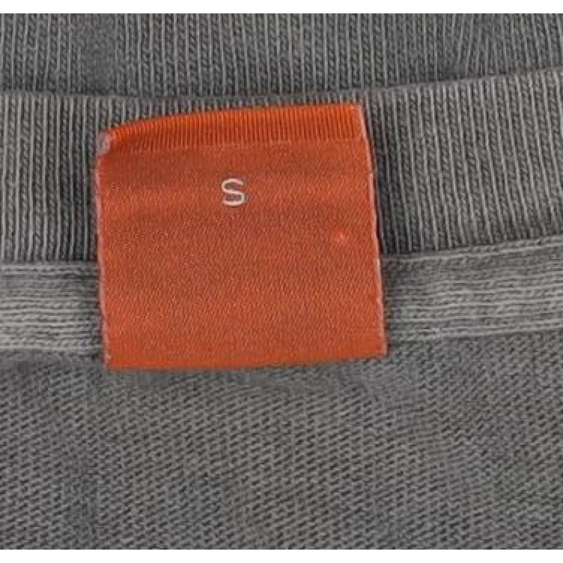 Hugo Boss Men Grey Small Pullover Crew Neck Logo Sweatshirt