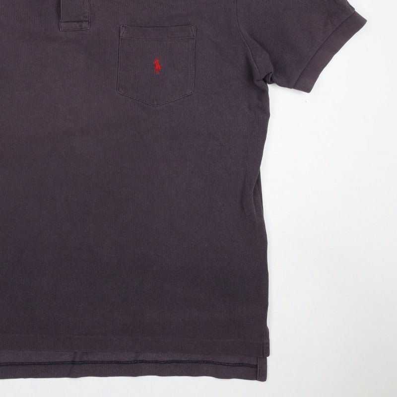 Polo Ralph Lauren Men's Purple L Classic Cotton Piqué Pocket Polo